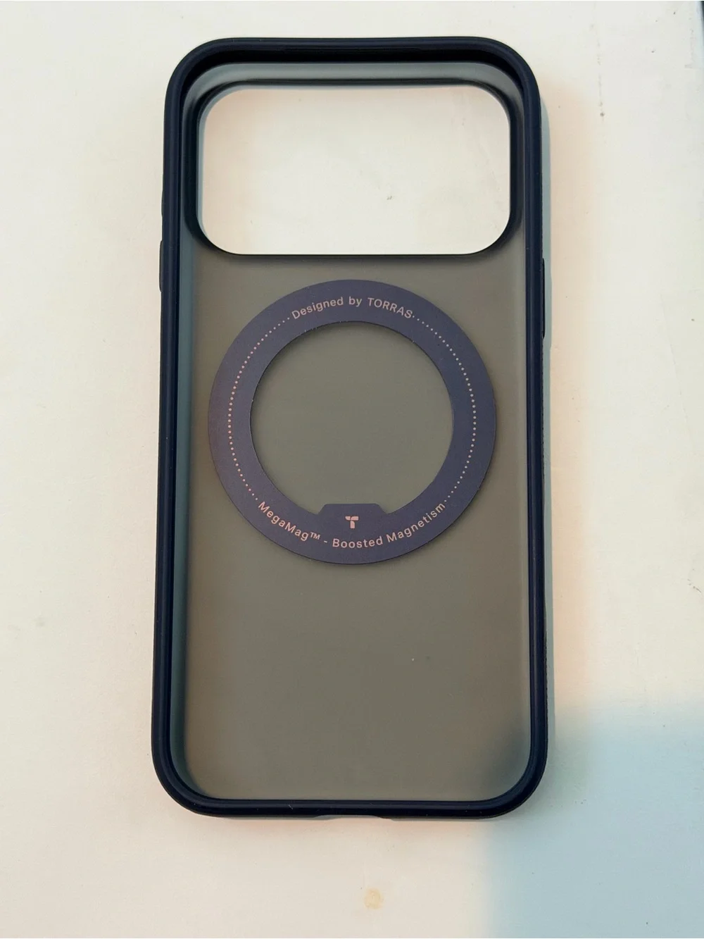 Matte Black Phone Case with Magnetic Ring Stand
